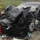 The owner’s Model S following the crash